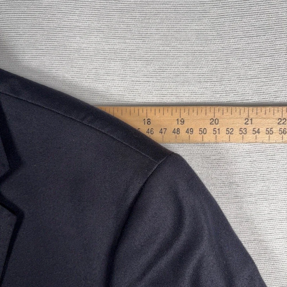 J Crew Ludlow Loro Piana Super 130's Wool Blazer Mens Size 42L Black Single Vent